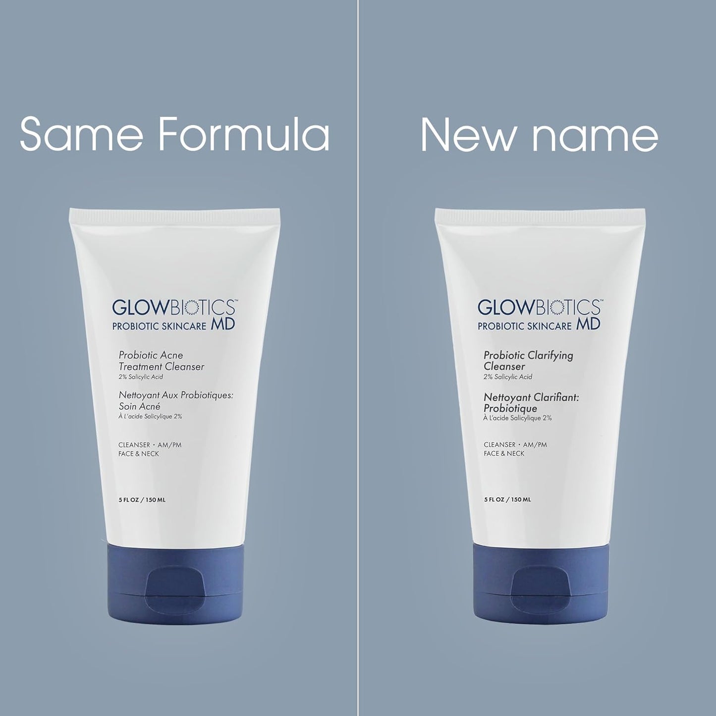 Probiotic Clarifying Cleanser with 2% Salicylic Acid & Peptides - Gentle Foaming Face Wash | 5 oz