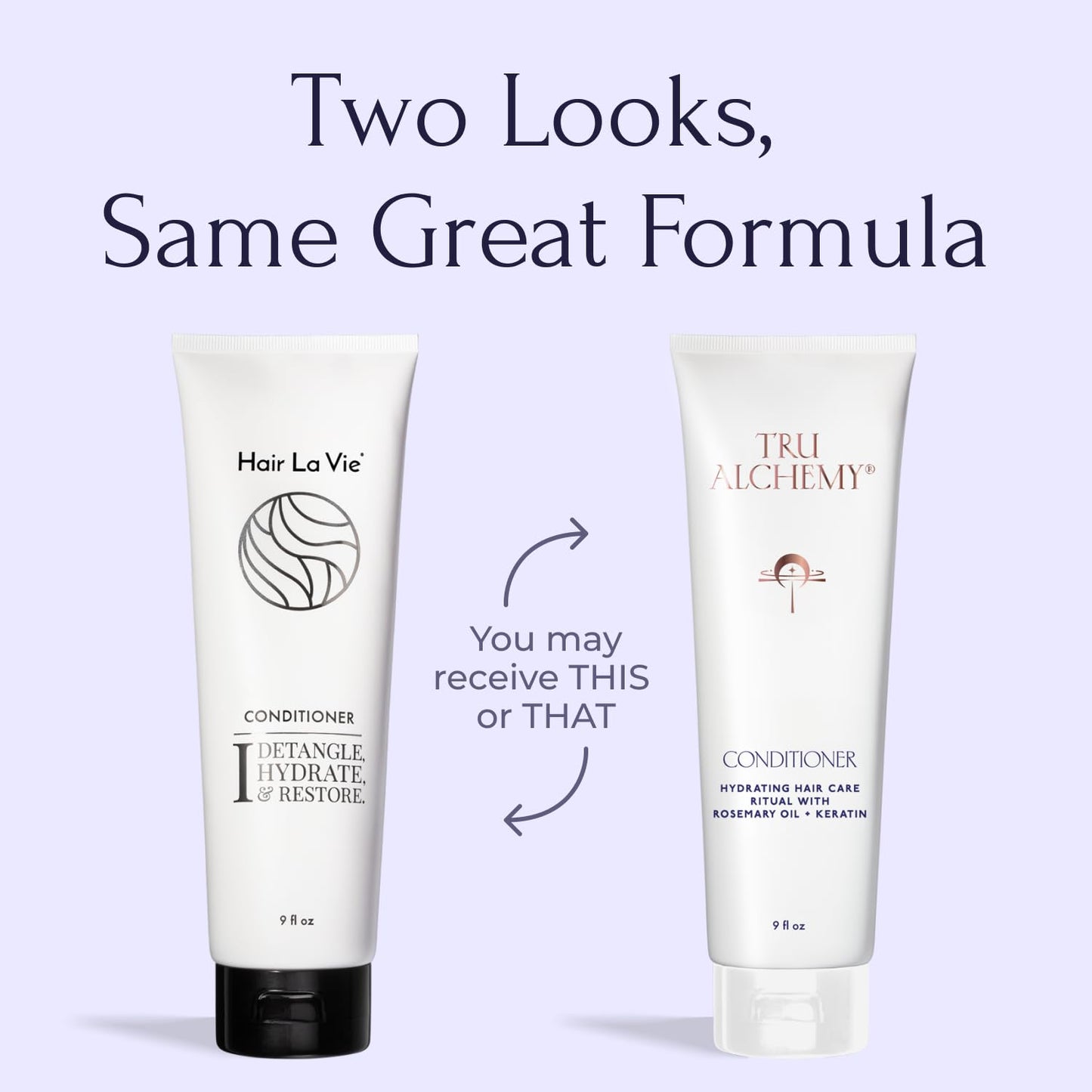 Tru Alchemy Hair Conditioner for Damaged Hair Dry Hair - Conditioner for Women - Sulfate Free Conditioner to Hydrate, Detangle, and Restore Hair Health - 9 fl oz. (2 Pack)