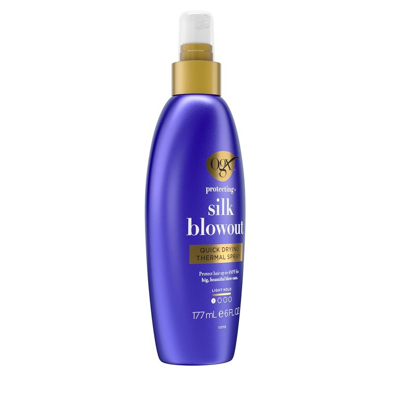 OGX Heat Protectant Spray - Quick Drying Thermal Protection for Soft, Shiny Hair | 6 fl. oz