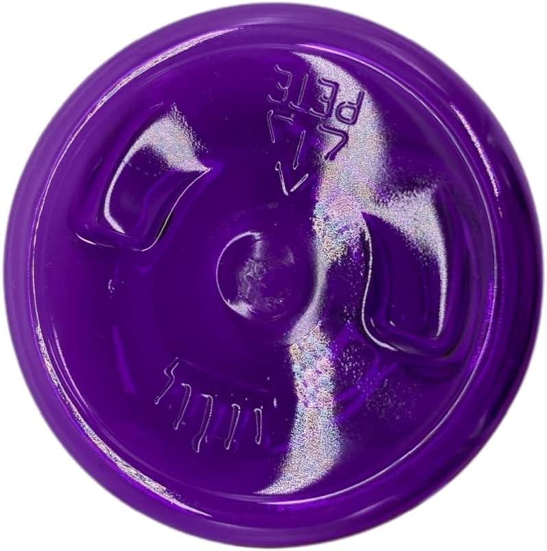 Purple Cosmo Bottles - 4 oz Refillable Containers with Black Disc Caps | 12 Pack for Essential Oils, Hair & Cleaning Products