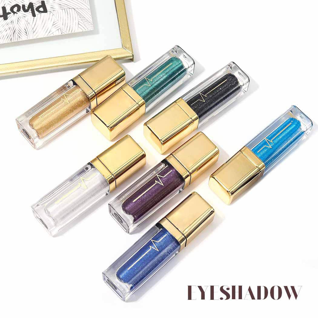 Kilshye Glitter Liquid Eyeshadow Shimmer Eye Shadow Metallic Eyeshadows High Pigment Eyes Shadow Long Lasting Waterproof Eyes Liquid Makeup for Women and Girls Pack of 1 (G- Black 12)