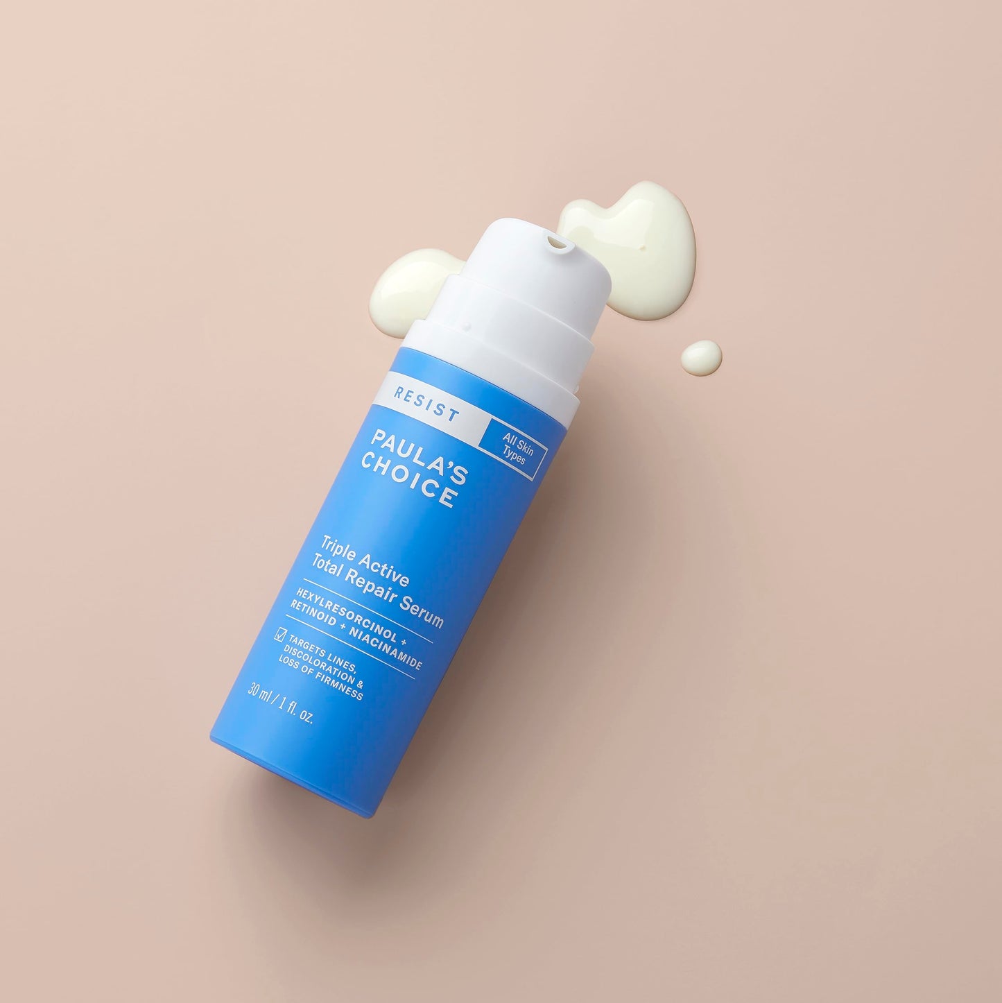 Paula’s Choice RESIST Triple Active Total Repair Serum, 3-in-1 Serum for Wrinkles, Dark Spots & Loss of Firmness with Niacinamide & Retinoid, Fragrance-Free, 1 Fl Oz