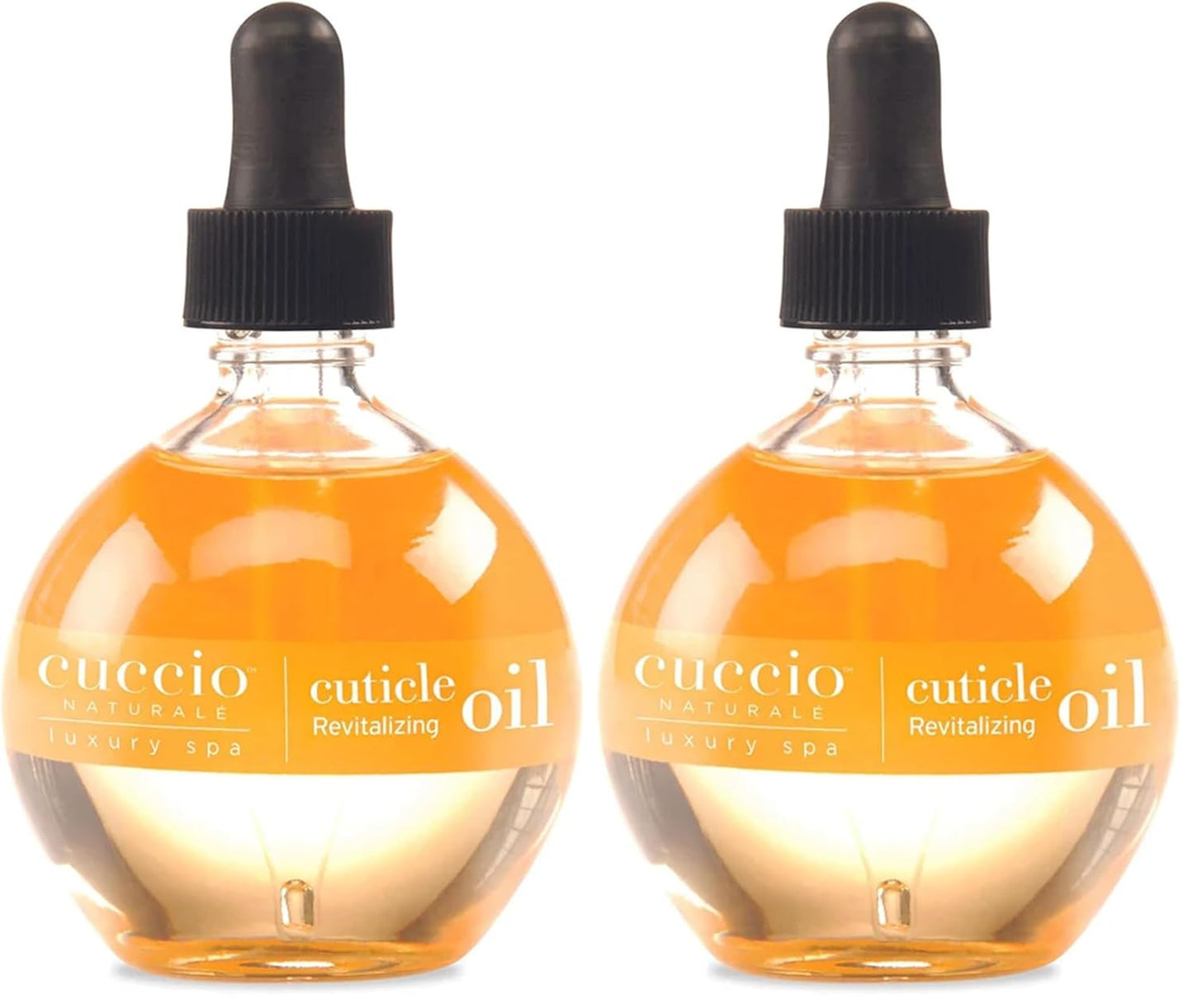 Cuccio Naturale Revitalizing Hydrating Cuticle Oil - Repair Damaged Skin & Nails - Vanilla Bean & Sugar - 2.5 Oz (Pack of 2)