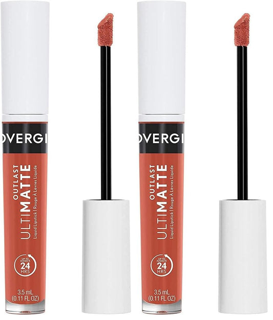 COVERGIRL Outlast Ultimatte One Step Liquid Lip Color, Spritz Blitz, Spritz Blitz, 0.12 Fl Ounce (Pack of 2)