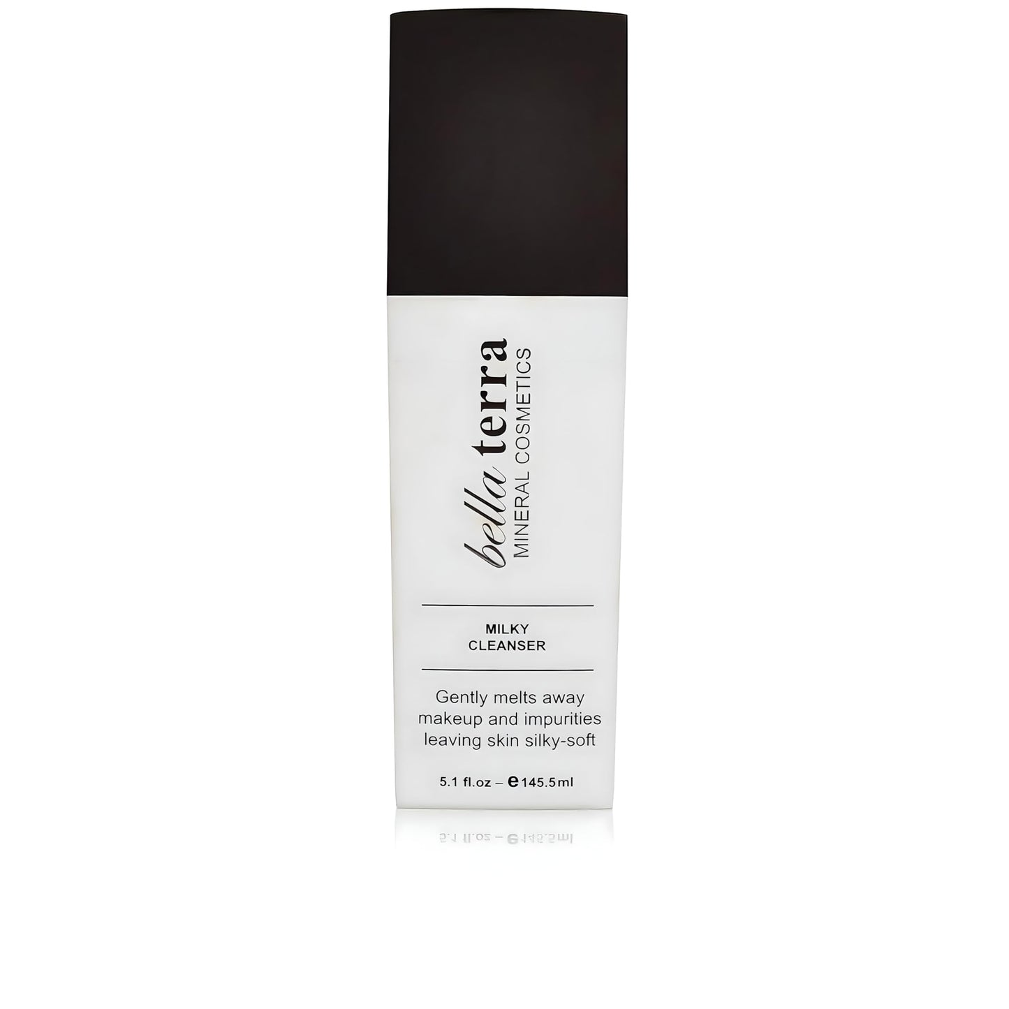 Bellaterra Cosmetics Milky Cleanser for Sensitive & All Skin Types, Gentle Makeup Remover with Chamomile, Antioxidants & Dead Sea Minerals, 5.1 fl oz / 145.5 ml Hydrating Face Wash