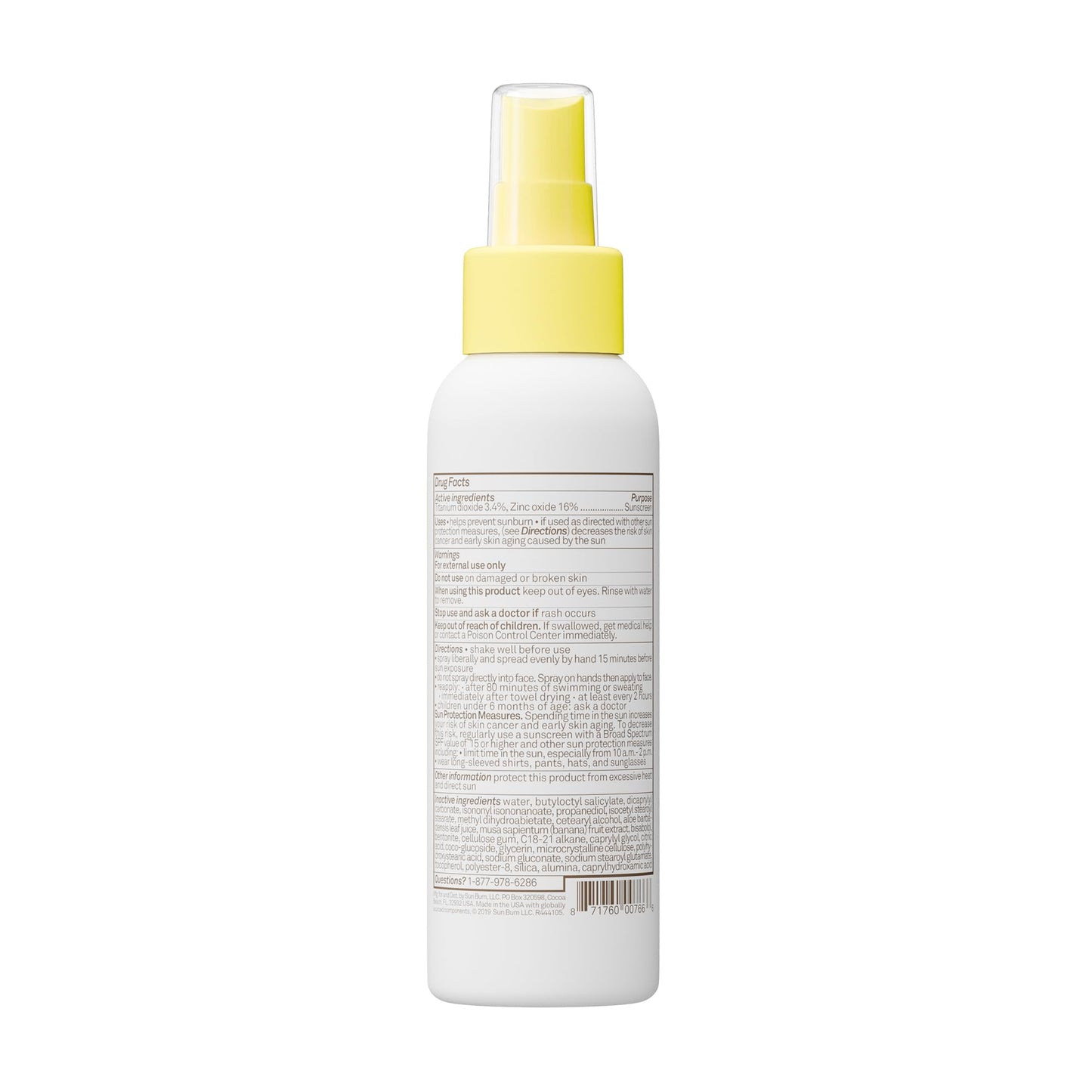 Sun Bum Baby SPF 50 Sunscreen | Mineral Uva/Uvb Face Body Protection for Sensitive Skin Fragrance Free Travel Size 3 FL OZ