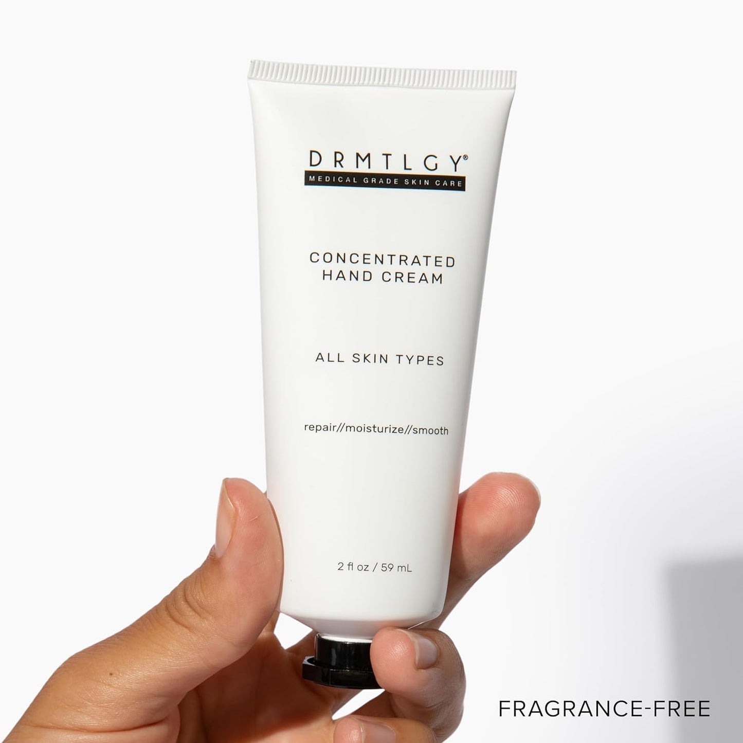 DRMTLGY Hand Cream for Dry Cracked Hands - Fragrance Free Hand Lotion For Dry Hands - Moisturizing Hand Repair Cream for Women and Men