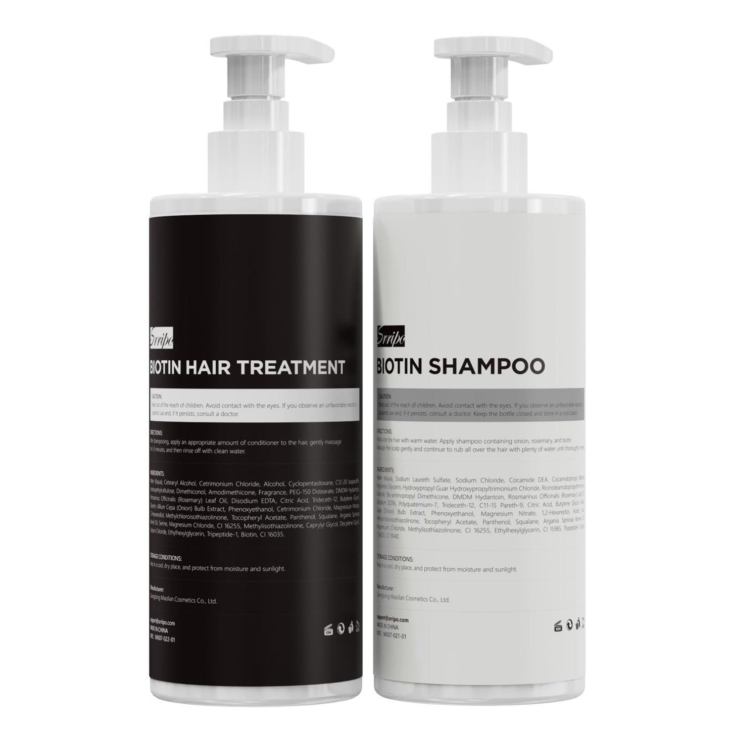 Dual Essence Hair Growth Shampoo and Conditioner Set with Biotin&Tripeptide, 3X Moisturizing Biotin Shampoo for Softer Shiner Hair, Anti-Loss Dandruff Routine Rosemary Shampoo for Men Women, 2x16.9oz