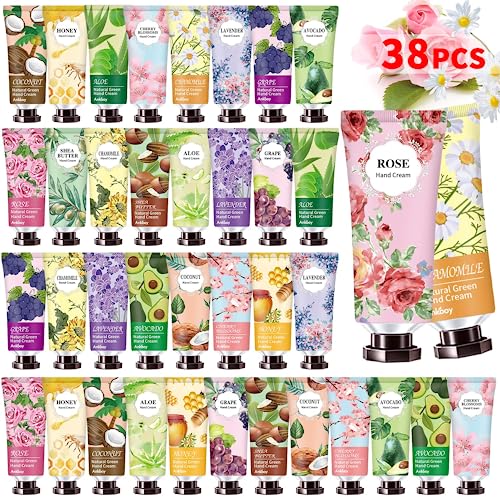 38 Pack Hand Cream Christmas Gifts for Women,Baby Shower Party for Guests Travel Size Hand Lotion Bulk for Wedding Baby Shower,Hand Lotion for Mom Girls Her Wife Grandma