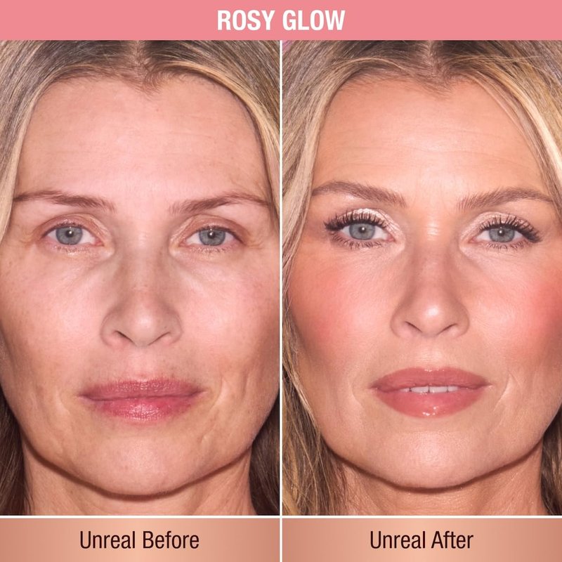 Charlotte Tilbury Unreal Healthy Glow Blush Stick - Buildable Cream Makeup with a Skincare-Infused Formula - Easy to Use, Blendable & Leaves Skin with a Luminous Sheen - Rosy Glow