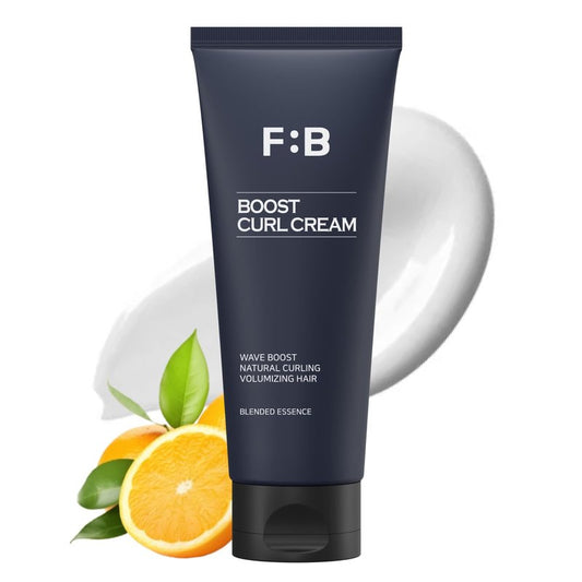 FORBEAUT Boost Curl Cream – Award-Winning Curling Cream with Keratin & Grains, Moisturizing Formula for Bouncy Waves & Strong Hold, Nourishing Styling for Wave Perms & Parted Hair, 150ml / 5.07fl.oz