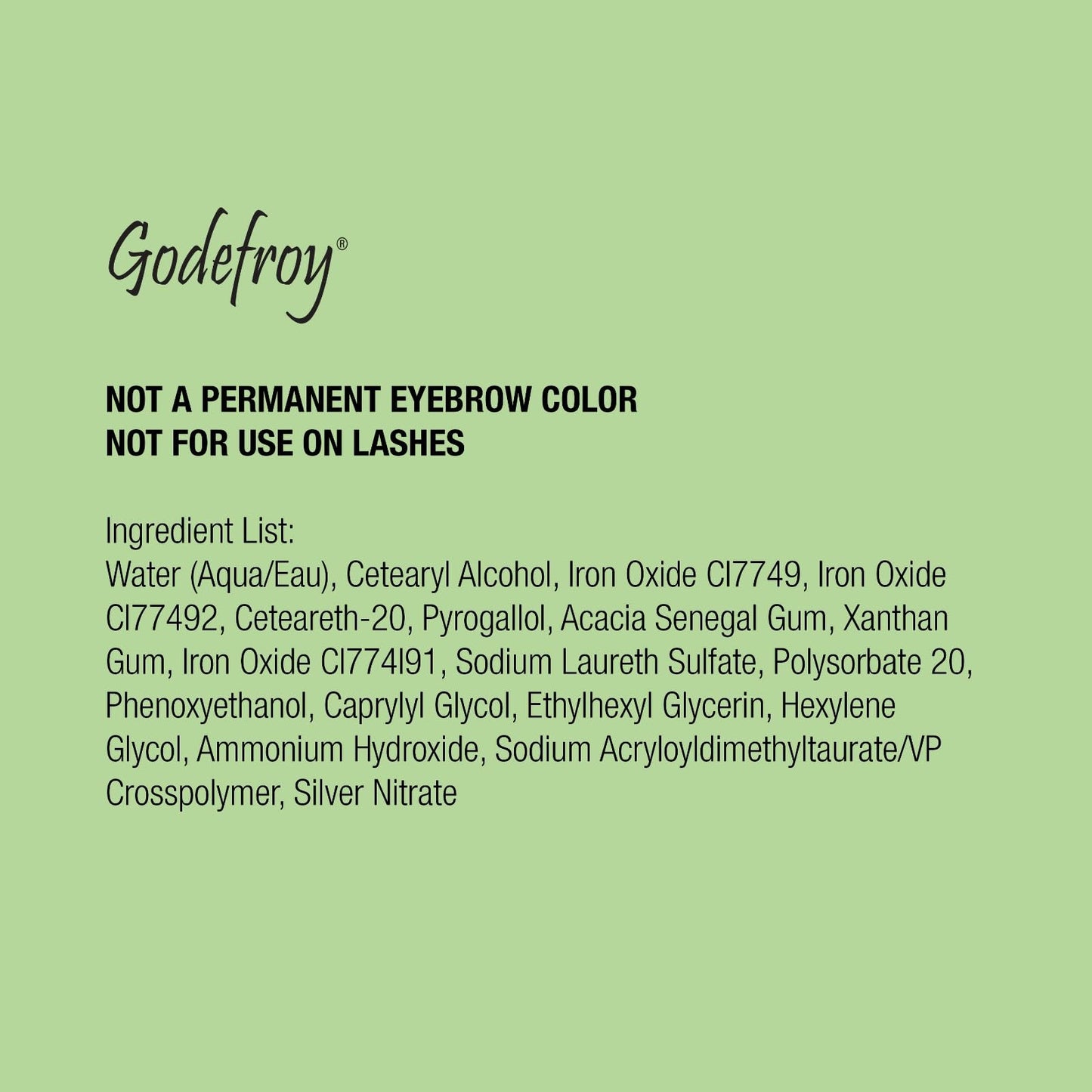 Godefroy Fast Acting Temporary Instant Brow Color, 24 Applications Per Package, Salon Quality Results (Light Brown)