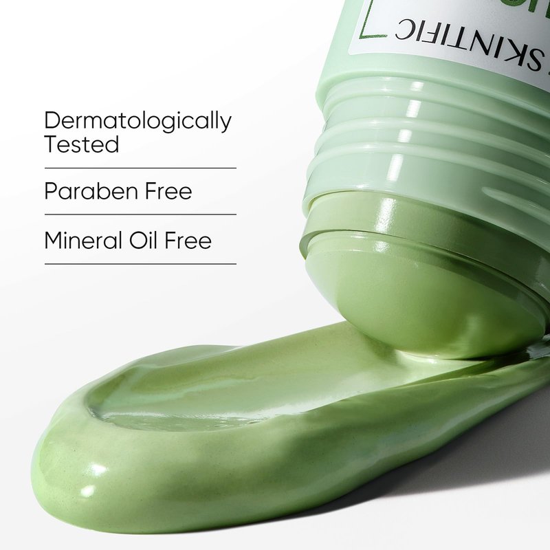 SKINTIFIC Mugwort Clay Stick Mask for Face, Redness Soothing & Breakout Control with Centella and Salicylic Acid, Gentle Exfoliating, Vegan Skincare, Wash-Off Facial Mud Mask