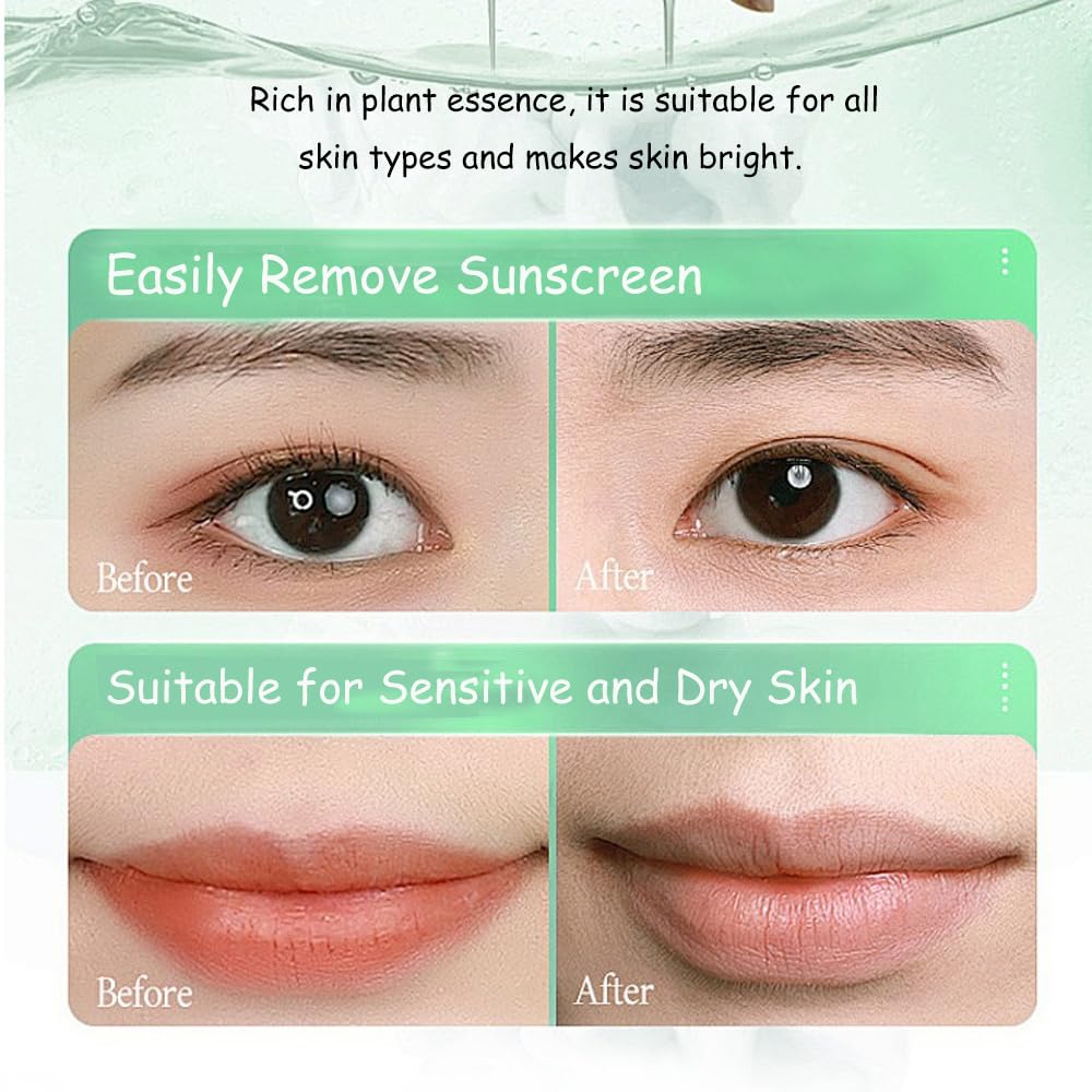 SSCDFDC Cleansing Oil Mini Travel-Friendly, Natural Makeup Remover Portable 20pcs Gentle Moisturizing Cleansing Oil for All Skin Types, Travel with (Camellia)