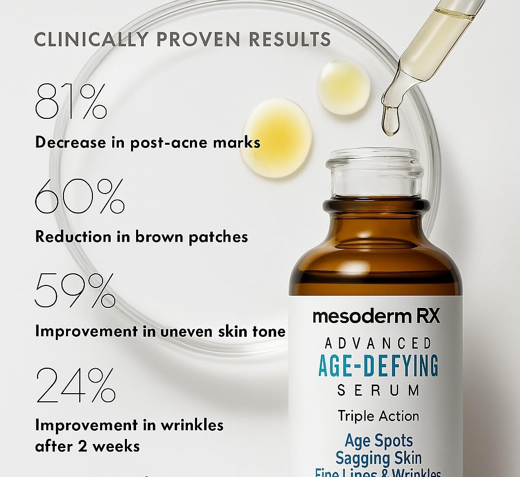 Age-Defying Serum - Triple Action Formula for Age Spots, Sagging Skin & Fine Lines | 1 fl oz