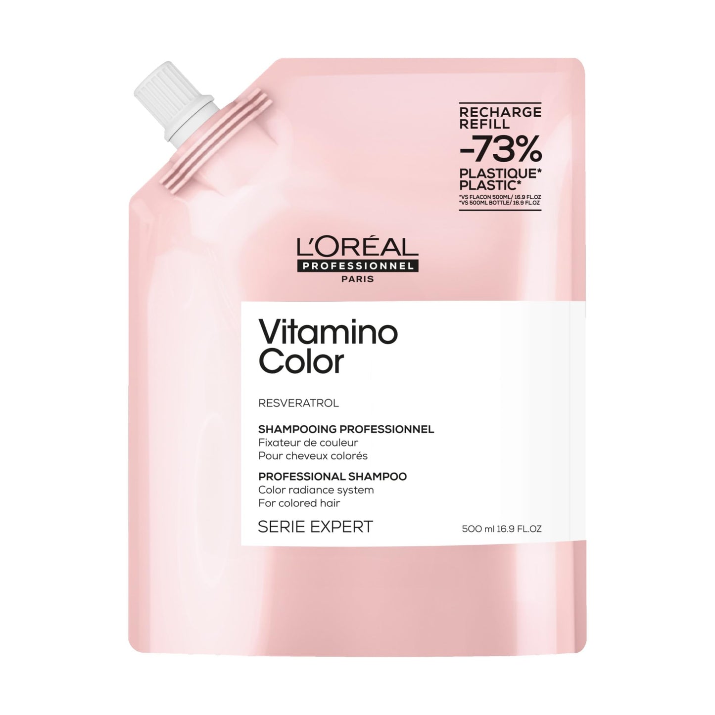 L'Oréal Professionnel Paris Vitamino Color Shampoo - Protects & Preserves Hair Color, Prevents Damage, Adds Vibrancy & Enhances Shine, 16.91 Fl Oz
