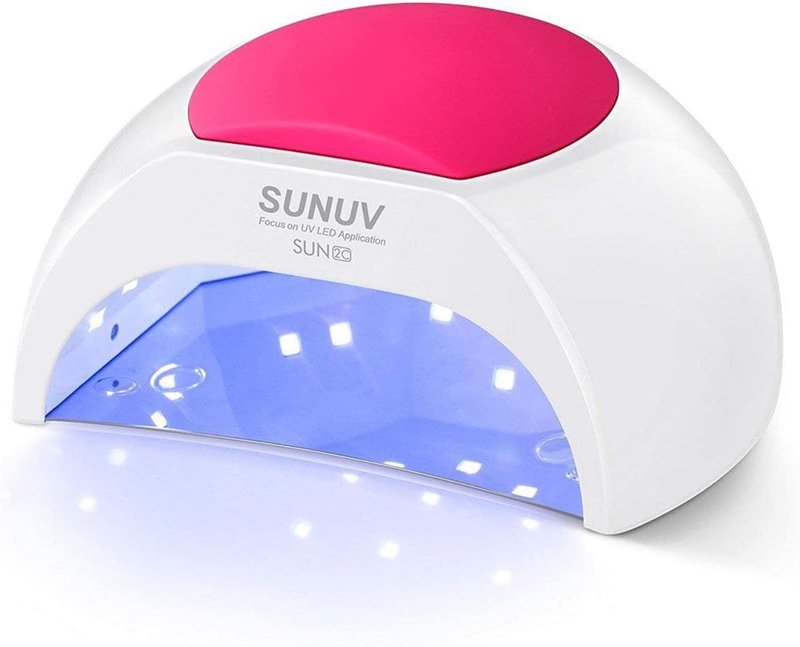 SUNUV UV LED Nail Lamp - Professional Nail Curing Light with 4 Timer Settings | Compatible with All Gel Polishes, Rose Color