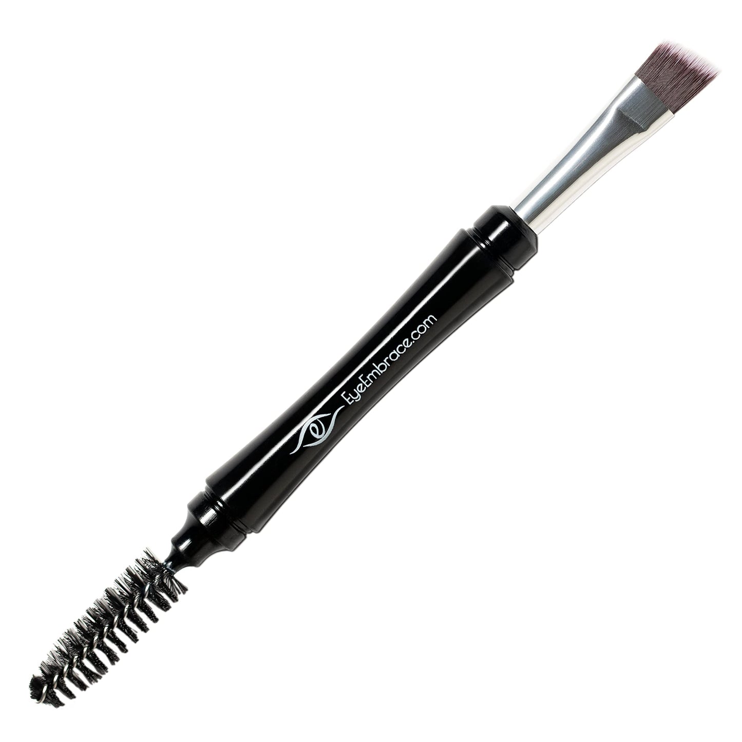 Eye Embrace Warm Betty Light Gray Eyebrow Powder & Pro Grip Angled Brow Brush Bundle - Waterproof, Cruelty-Free