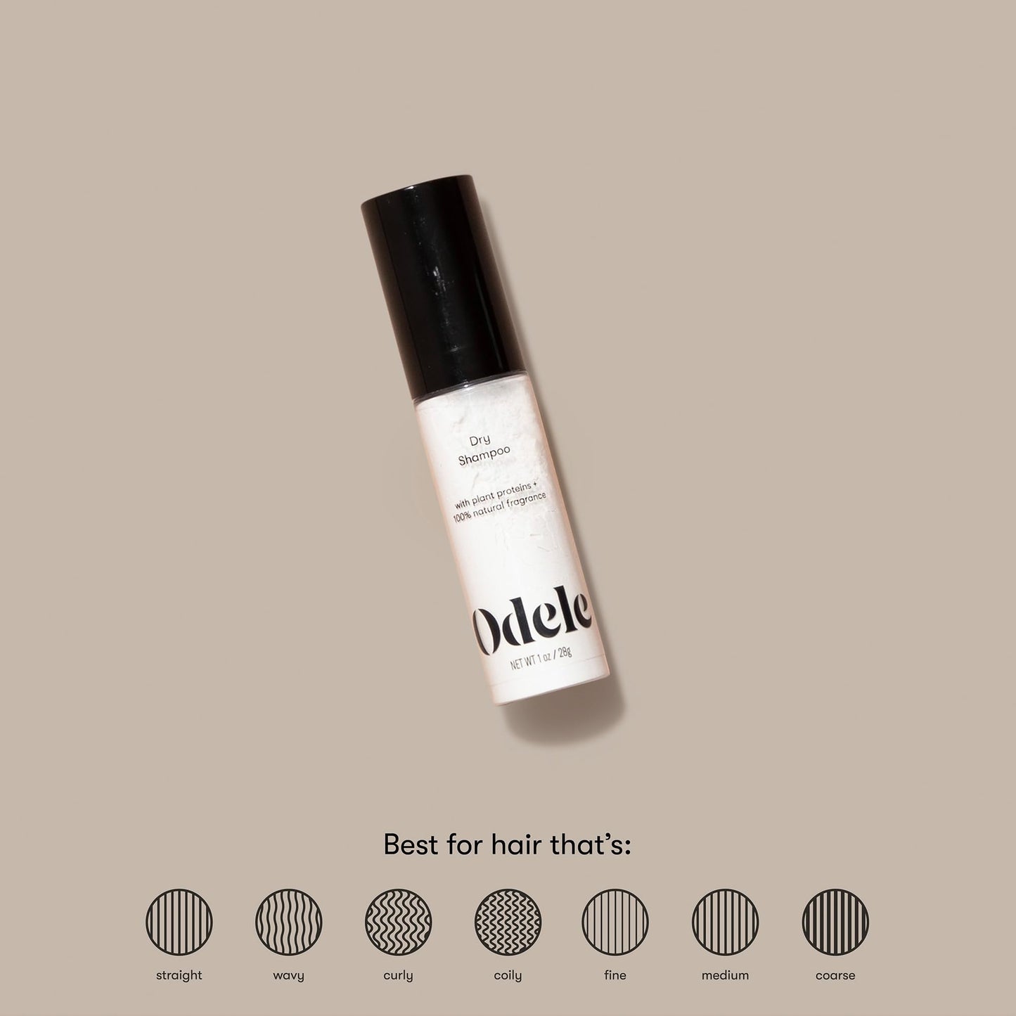 Odele Dry Shampoo Powder, Absorbs Oil to Revive Volume and Nourish Scalp Between Washes, for All Hair Types & Textures, 1 oz