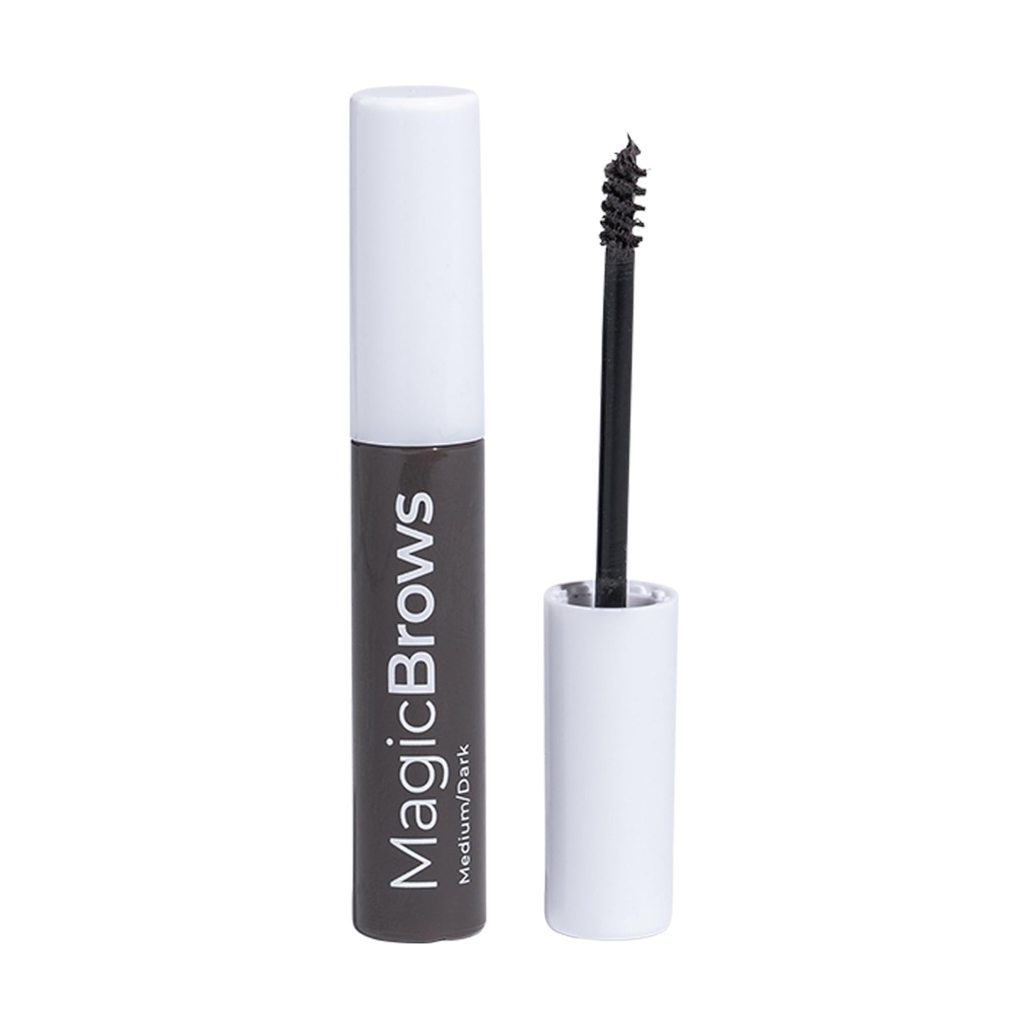 MCoBeauty - Magic Brows - Dark Brown Brow Gel - 3-in-1 Tinted Volumizing Eyebrow Gel - Tints, Fills and Holds - Includes an Eyebrow Spoolie Brush - For Natural Looking Finish - Stocking Stuffers