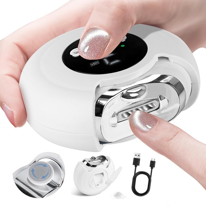 【3 Speeds】 VBXBKC Electric Nail Clipper,Electric Automatic Nail Clipper with LCD Digital Display,Safety Electric Trimmer for Baby Seniors and Adult