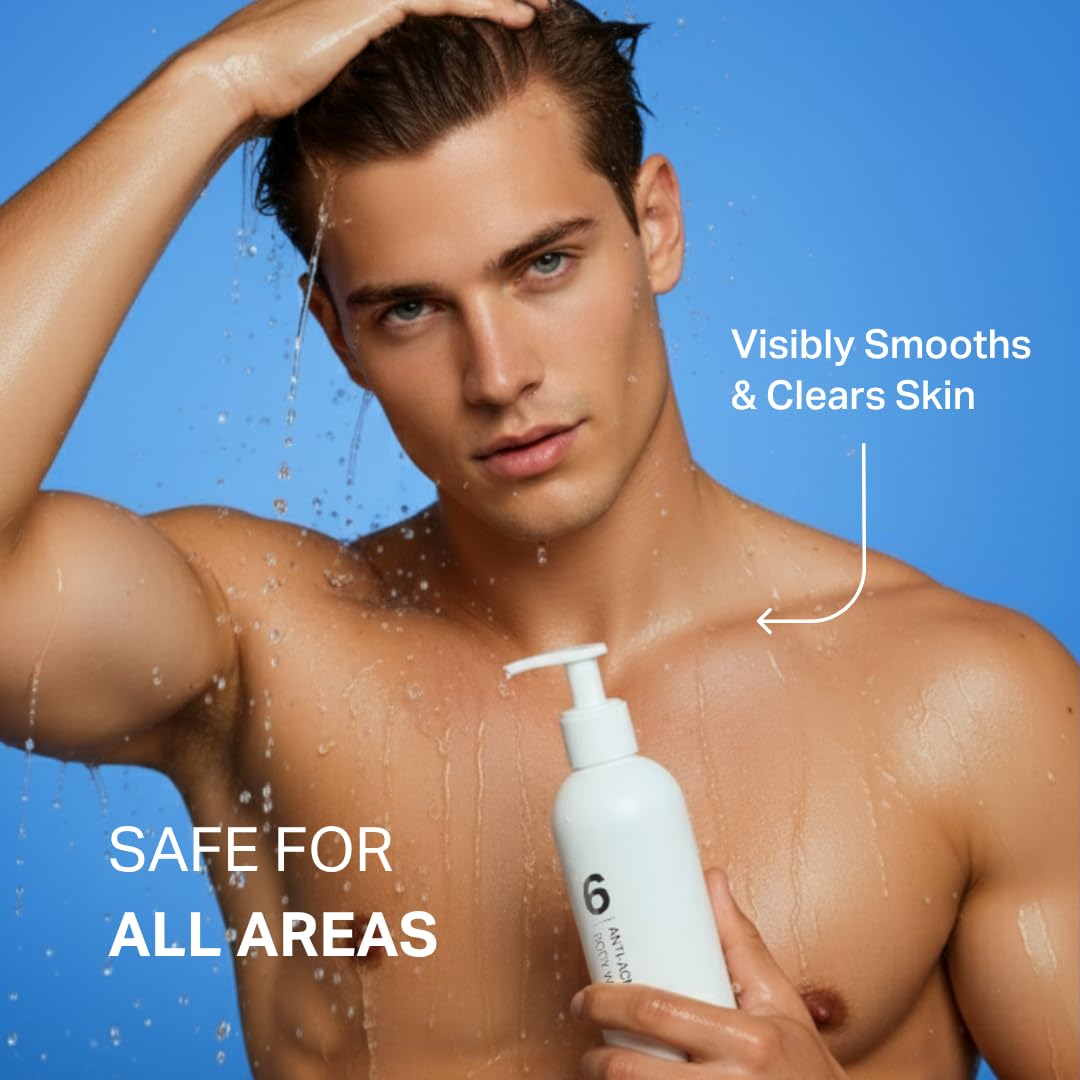 Y'OUR Aloe Vera Anti-Acne Body Wash | Gentle & Non-Drying Formula | Smooths Texture & Evens Tone | Clears Bacne & Breakouts for Women + Men, Paraben & Sulfate Free
