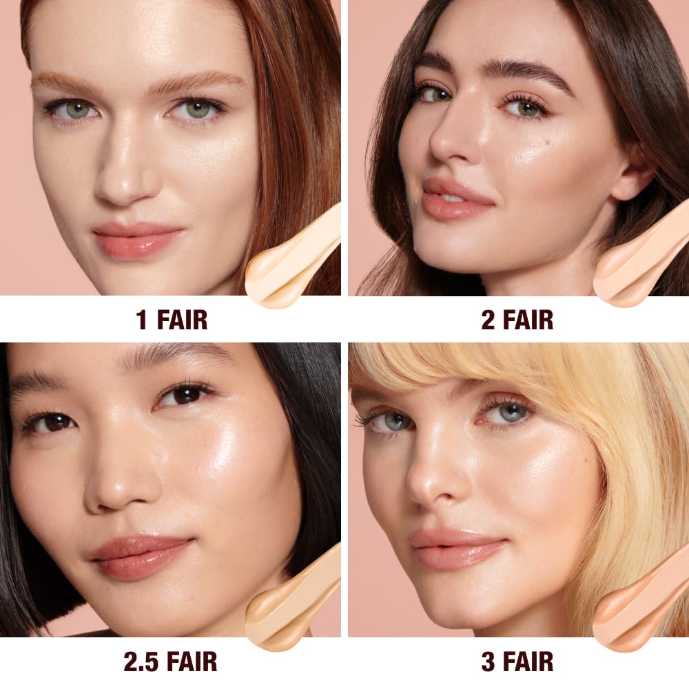 Charlotte Tilbury Hollywood Flawless Filter - Multi‑Use Makeup Primer, Complexion Booster & Illuminating Liquid Highlighter with Sheer Coverage - Smooths & Blurs Skin - 2.5 Fair
