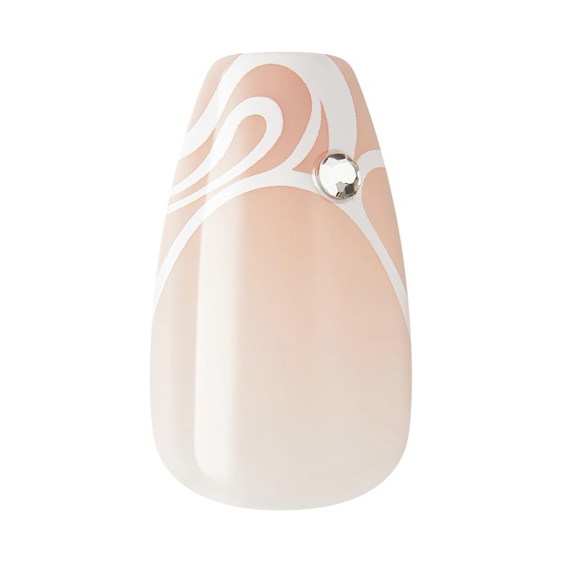 KISS imPRESS No Glue Mani 30 Pcs Press On Nails, Easy Apply, Hassel-Free Removal, Simple Peel & Press, Essential Tools Included, Prep Pad, Instructions Sheet, 1 Manicure Stick, 1 Mini File (Ace)