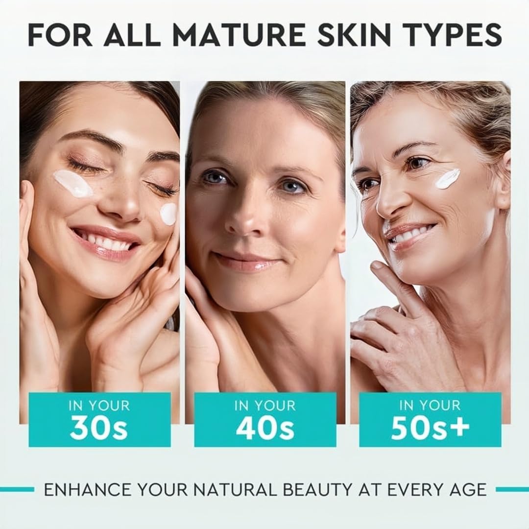 Collagen Face Cream with Retinol, Hyaluronic Acid & Niacinamide - Anti-Wrinkle, Firming & Hydrating Moisturizer with Plant Stem Cell Extract - Airless Pump for Day & Night Use - For All Skin Types