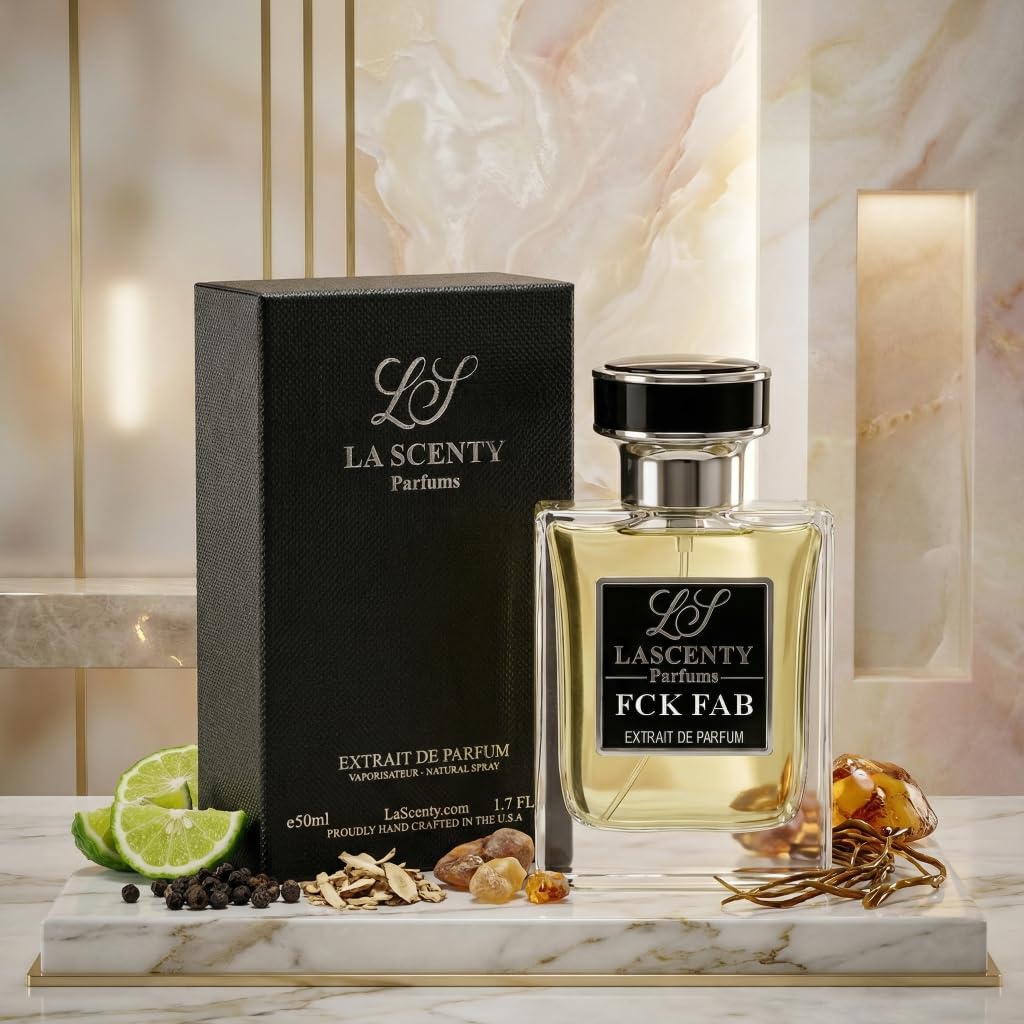 LaScenty FCK FAB Inspired by F. Fabulous, Leather Vanilla Tonka Perfume and Cologne for Men and Women, Long Lasting Intense Fragrance with Strong High Projection, 50 ml EDP