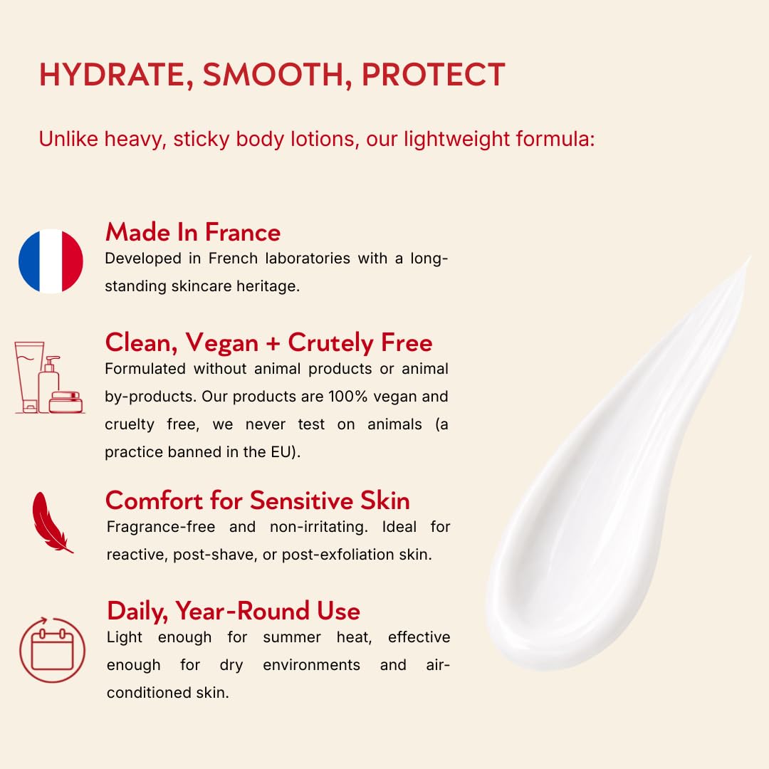 ABI AME Summer Skin Body Serum - Niacinamide Body Serum with Saccharide Isomerate - Hydrating Lightweight Body Lotion for Dry Skin - Fast Absorbing, Non-Greasy Made in France - 150ml