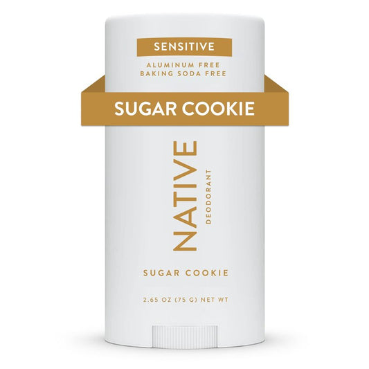 Native Sensitive Deodrant Contains Naturally Derived Ingredients | Deodorant for Women and Men, Aluminum Free, Baking Soda Free, and Shea Butter | Sugar Cookie (Sensitive)