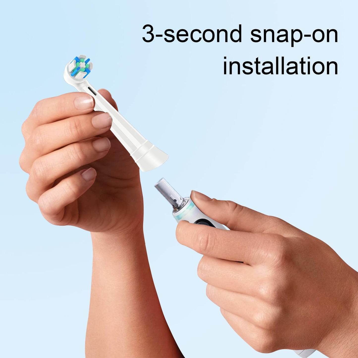 Glocusafety IO Replacement Heads Compatible with Oral B iO,Electric Toothbrush Replacement Brush Heads for iO Series,Pack of 10