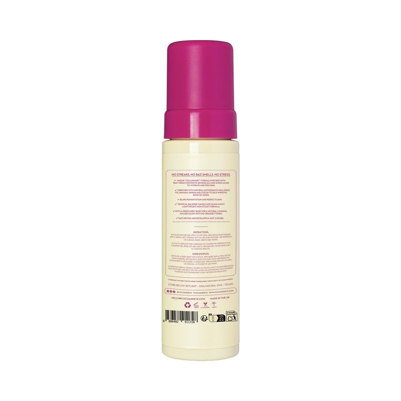 Coco & Eve Bali Bae Self Tan Set (Medium). All Natural Sunless Tanning Mousse. Instant Self Tanning Lotion with Bronzer, Mitt Applicator, Kabuki Brush and Back Applicator for Flawless Application
