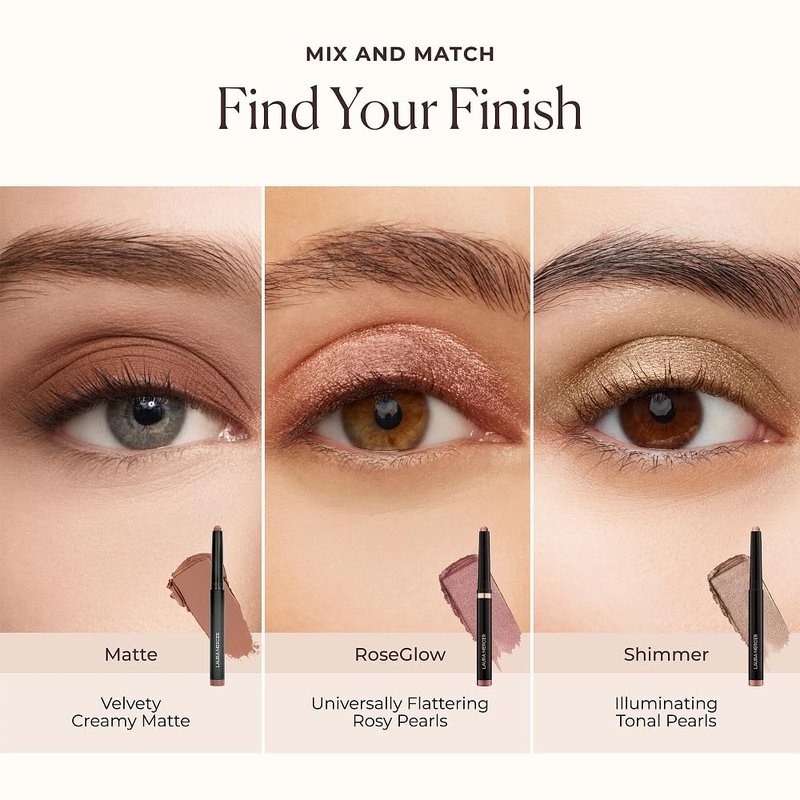 Laura Mercier Caviar Stick Cream Eyeshadow - Long-Lasting Waterproof Formula, Shimmer & Matte Finishes | 24HR Wear, Rich Color