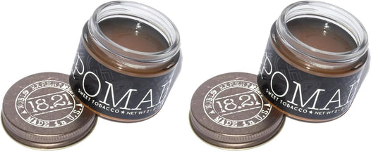18.21 Man Made Hair Styling Product,2oz. Original Sweet Tobacco Scent in Pomade with High Shine Finish,(Pack of 2)