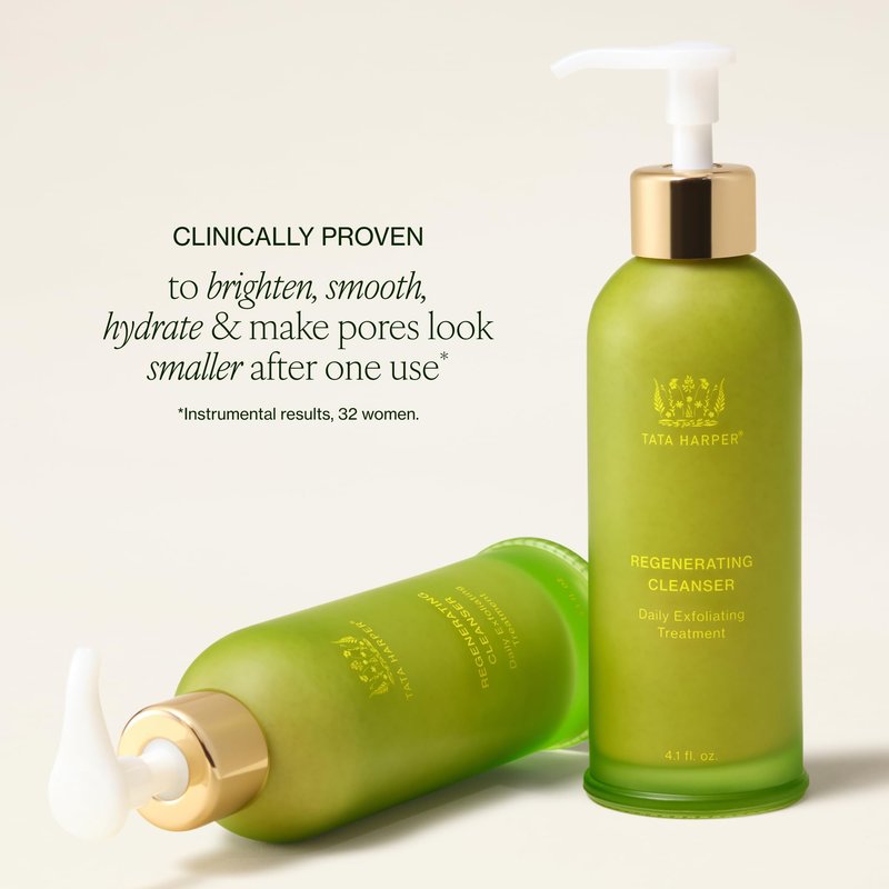 Tata Harper Regenerating Cleanser | Daily Cleansing & Exfoliating Facial Cleanser with Beta Hydroxy Acid | Clinically Proven Natural Skincare for Uneven Texture & Lack of Radiance,1 Fl Oz