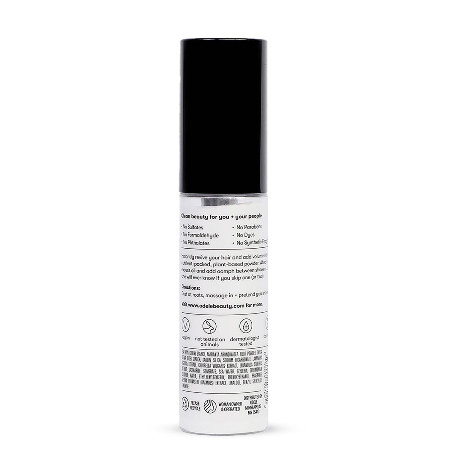 Odele Dry Shampoo Powder, Absorbs Oil to Revive Volume and Nourish Scalp Between Washes, for All Hair Types & Textures, 1 oz