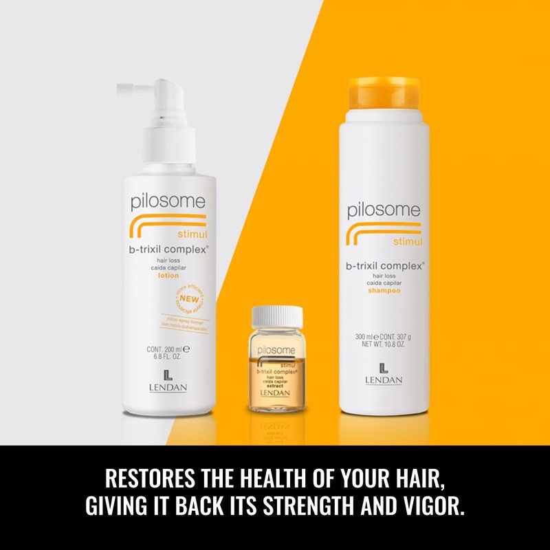 LENDAN - Gentle Specific Shampoo - Pilosome Stimul B-Trixil Complex - 300 ml - Removes Excess Sebum - Helps Improve the Appearance of Thin and Weakened Hair - Soft and Silky Finish