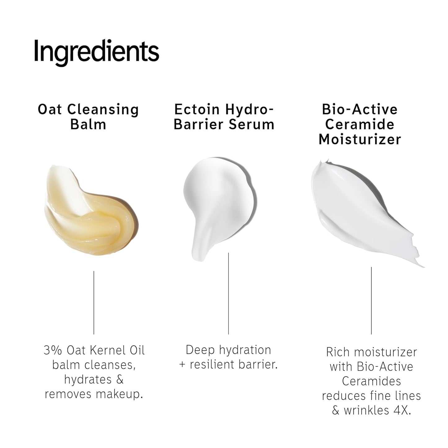 **Oat Cleansing Balm & Hydro-Barrier Serum Skincare Gift Set | Strengthen Dry Skin, Washbag Included**