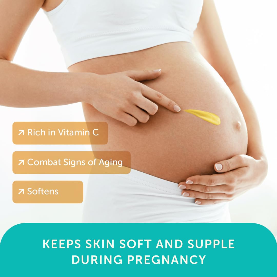 Mambino Organics Oh Baby! Belly Butter, Belly Balm for Pregnant Women, Body Cream with Shea Butter for Pregnancy, Minimizes Stretch Marks, Vegan, Cruelty-Free, Maternity Skin Care, 2.5 fl oz