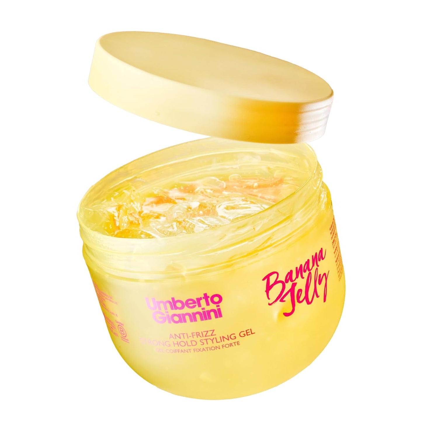 Umberto Giannini Banana Jelly Styling Gel - Strong Hold Curl & Slick Back Gel for Curly Hair | Vegan, Anti-Frizz, 200ml