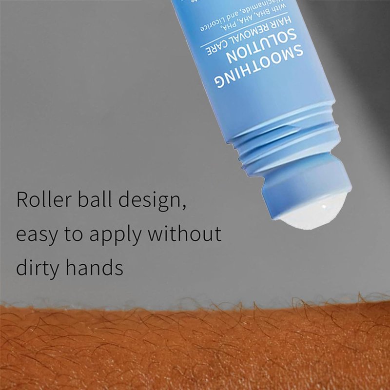 Ingrown Hair Treatment Serum, Smoothing Solution Ingrown Hair Treatment Roller, Gentle Exfoliation, for Underarms, Legs, and Chest, for Visibly Clearer, Smoother Skin (2pcs)