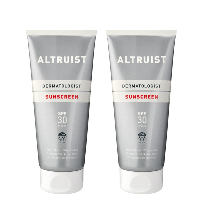 Altruist. Dermatologist Sunscreen. Broad Spectrum SPF 30 & high UVA Protection 200 ml - Pack of 2