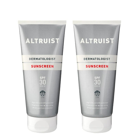 Altruist. Dermatologist Sunscreen. Broad Spectrum SPF 30 & high UVA Protection 200 ml - Pack of 2
