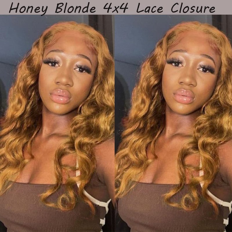 X-TRESS Weave Bundles Human Hair 10A Honey Blonde Body Wave Bundles Human Hair Bundles for Braiding 14 Inch Sew in Hair Extensions Real Human Hair Color 27 Double Wefts 1 Bundles