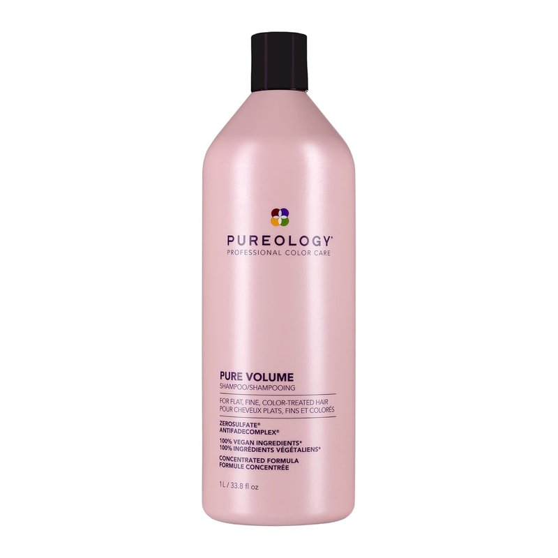 Pureology Volume Shampoo - Lightweight Formula for Fine, Color-Treated Hair | Sulfate-Free & Vegan