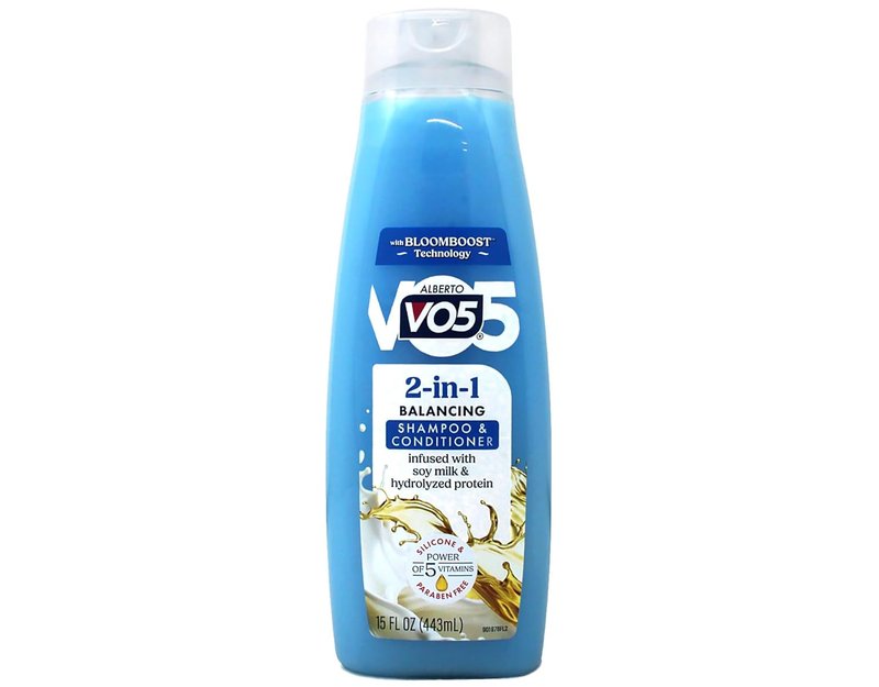 Alberto VO5 2-in-1 Moisturizing Shampoo & Conditioner - Softens & Shines | 12.5 Oz Bottles, 6 Pack