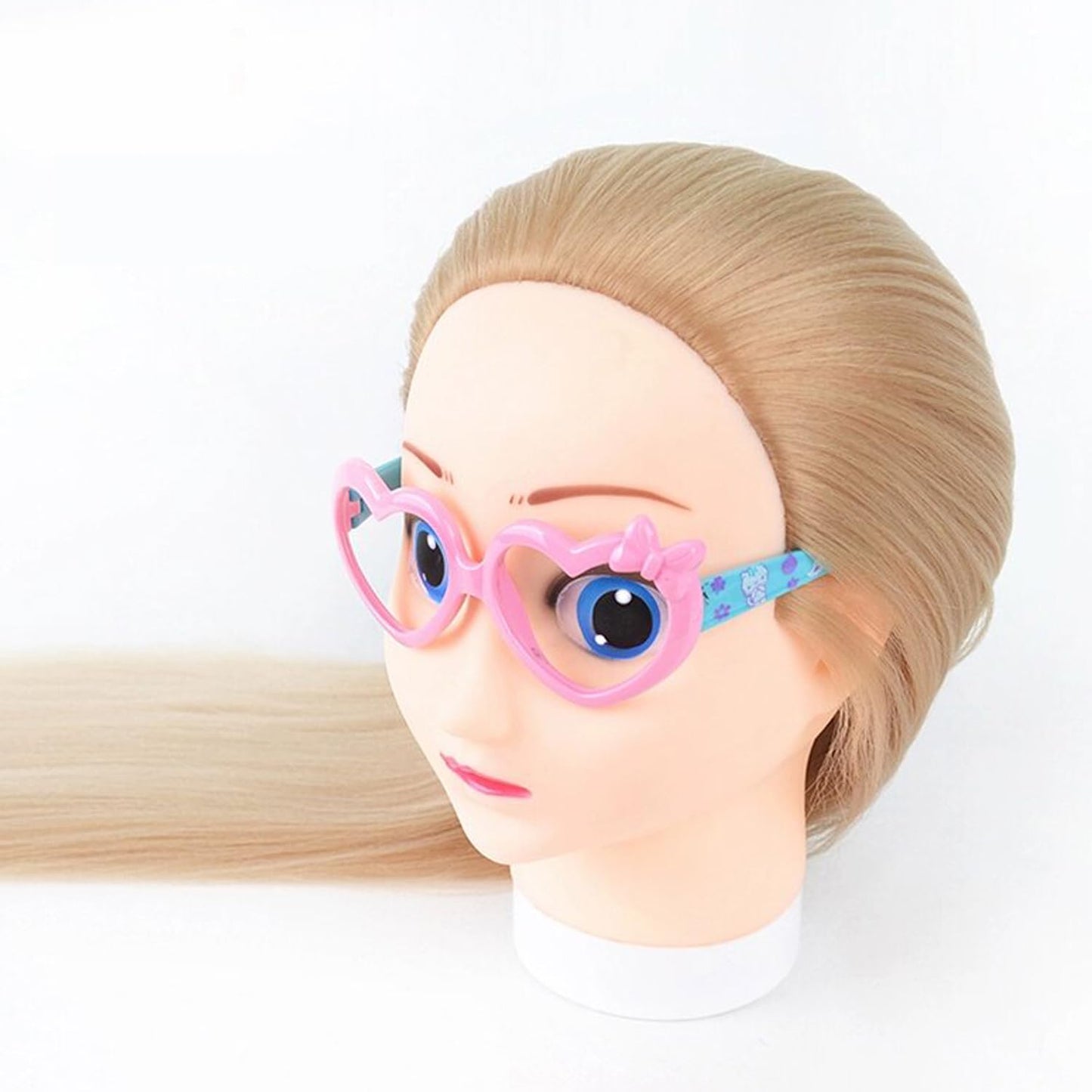 PERFEHAIR Doll Mannequin Head for Hair Styling, Braiding - 26", Practice and Training Hair Cosmetology Manikin Head for Kids and Girls