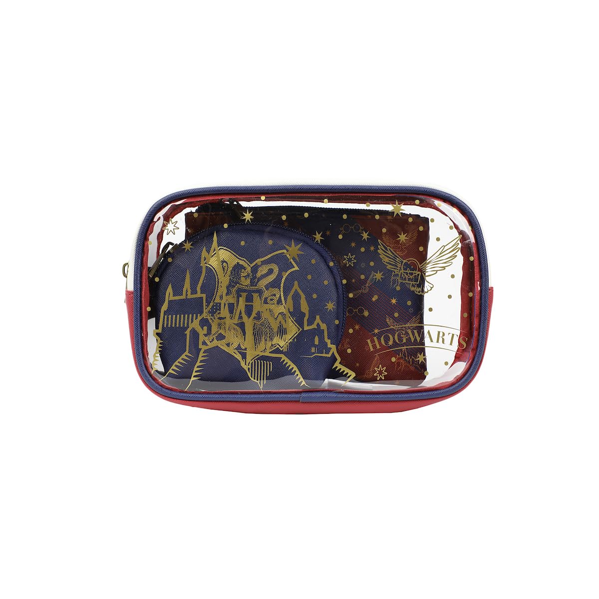 Bioworld Harry Potter Hogwarts Travel Cosmetic Bags - Set of 3